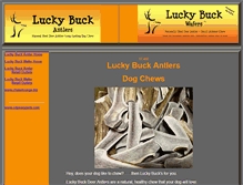 Tablet Screenshot of luckybuckantlers.com